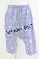 MINT NeKO / プリントサルエル  ブルー H-25-11-03-045-HN-PA-KB-ZH