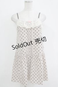 Emily Temple cute / ドットピンタックサロペットパンツ  ピンクベージュ H-25-11-03-047-ET-PA-KB-ZH