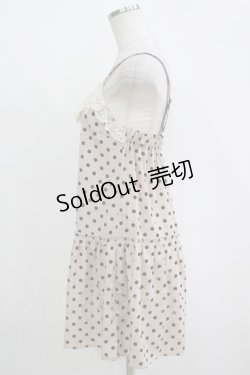 画像2: Emily Temple cute / ドットピンタックサロペットパンツ  ピンクベージュ H-25-11-03-047-ET-PA-KB-ZH