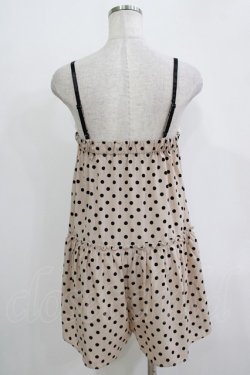 画像3: Emily Temple cute / ドットピンタックサロペットパンツ  ピンクベージュ H-25-11-03-047-ET-PA-KB-ZH