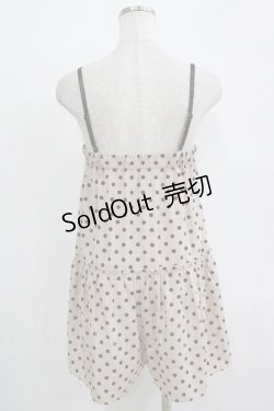 画像3: Emily Temple cute / ドットピンタックサロペットパンツ  ピンクベージュ H-25-11-03-047-ET-PA-KB-ZH