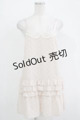 Emily Temple cute / ドットフリルサロペットパンツ  ピンク H-25-11-03-048-ET-PA-KB-ZH