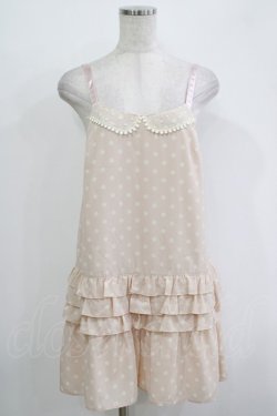 画像1: Emily Temple cute / ドットフリルサロペットパンツ  ピンク H-25-11-03-048-ET-PA-KB-ZH