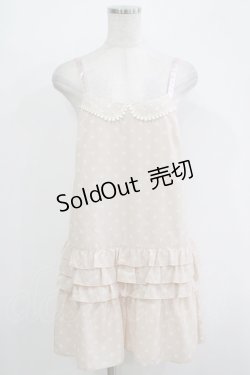 画像1: Emily Temple cute / ドットフリルサロペットパンツ  ピンク H-25-11-03-048-ET-PA-KB-ZH