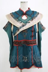 Ozz oneste / 和チャイナ2Wayカットソー  グリーン H-25-11-03-049-OO-TO-KB-ZH