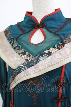 画像4: Ozz oneste / 和チャイナ2Wayカットソー  グリーン H-25-11-03-049-OO-TO-KB-ZH