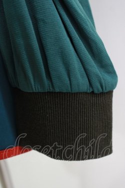 画像5: Ozz oneste / 和チャイナ2Wayカットソー  グリーン H-25-11-03-049-OO-TO-KB-ZH