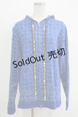 MINT NeKO / PUZZLE ZIPパーカー  青 H-25-11-03-050-HN-TO-KB-ZH