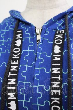 画像5: MINT NeKO / PUZZLE ZIPパーカー  青 H-25-11-03-050-HN-TO-KB-ZH