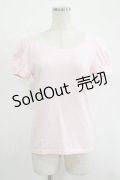 Emily Temple cute / バックリボンパフカットソー  ピンク H-25-11-03-053-ET-TO-KB-ZH