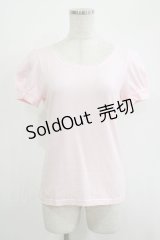 Emily Temple cute / バックリボンパフカットソー  ピンク H-25-11-03-053-ET-TO-KB-ZH