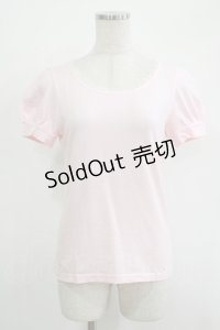 Emily Temple cute / バックリボンパフカットソー  ピンク H-25-11-03-053-ET-TO-KB-ZH
