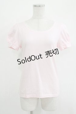 画像1: Emily Temple cute / バックリボンパフカットソー  ピンク H-25-11-03-053-ET-TO-KB-ZH