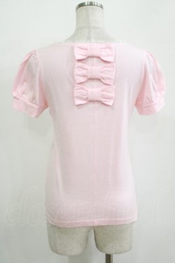 画像3: Emily Temple cute / バックリボンパフカットソー  ピンク H-25-11-03-053-ET-TO-KB-ZH