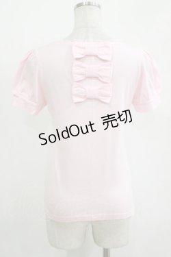 画像3: Emily Temple cute / バックリボンパフカットソー  ピンク H-25-11-03-053-ET-TO-KB-ZH