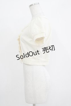 画像2: Emily Temple cute / フリルリボンパフカーデ  アイボリー H-25-11-03-057-ET-TO-KB-ZH