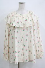 Candy Stripper / CHULIP VOLUME COLLARブラウス F アイボリー H-25-11-03-058-PU-BL-KB-ZH