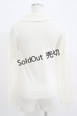 画像3: Emily Temple cute / ファーカラーカットソー  アイボリー H-25-11-03-062-ET-TO-KB-ZH