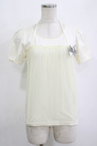 Emily Temple cute / レイヤード風チュール重ねカットソー  オフ H-25-11-03-063-ET-TO-KB-ZH