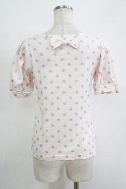 画像3: Emily Temple cute / ラメドットリボンカットソー  ピンク H-25-11-03-065-ET-TO-KB-ZH