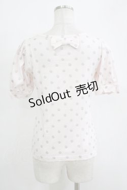 画像3: Emily Temple cute / ラメドットリボンカットソー  ピンク H-25-11-03-065-ET-TO-KB-ZH