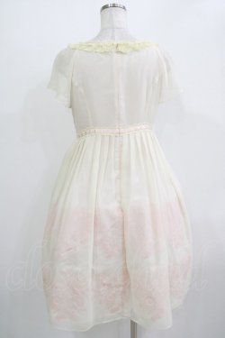 画像3: Emily Temple cute / ラメプリントジョーゼットワンピース  オフ×ピンク H-25-11-03-006-ET-OP-KB-ZH