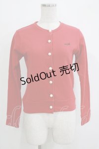 MILK / パールボタンカーディガン  赤 H-25-11-03-068-ML-TO-KB-ZH