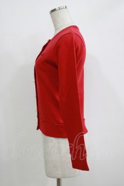 画像2: MILK / パールボタンカーディガン  赤 H-25-11-03-068-ML-TO-KB-ZH