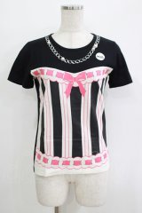 MILK / トロンプルイユカットソー  黒 H-25-11-03-070-ML-TO-KB-ZH