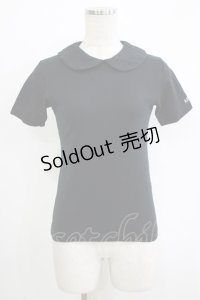 MILK / 丸衿半袖カットソー  ブラック H-25-11-03-072-ML-TO-KB-ZH