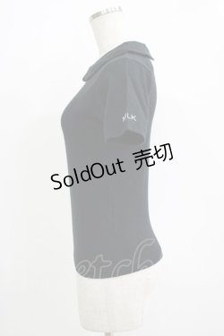 画像2: MILK / 丸衿半袖カットソー  ブラック H-25-11-03-072-ML-TO-KB-ZH