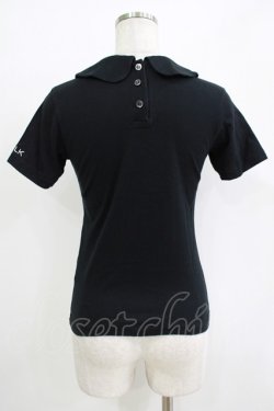 画像3: MILK / 丸衿半袖カットソー  ブラック H-25-11-03-072-ML-TO-KB-ZH