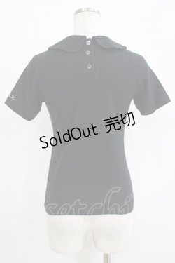 画像3: MILK / 丸衿半袖カットソー  ブラック H-25-11-03-072-ML-TO-KB-ZH