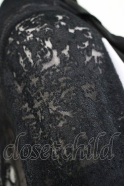 画像4: NiNE. / 異素材切替フリルボレロ  黒×白 H-25-11-03-074-PU-TO-KB-ZH