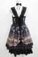画像3: Ozz oneste / チョーカー風ホルター和柄ジャンパースカート  黒 H-25-11-03-007-OO-OP-KB-ZH (3)