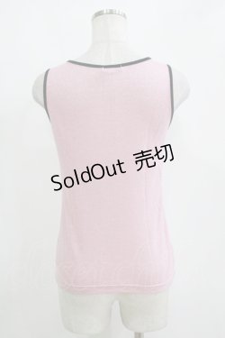 画像3: 【SALE】MILK / ラメリボンタンク  ピンク×ブラック H-25-11-03-077-ML-TO-KB-ZT369