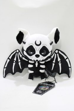 画像1: KILL STAR / Vampir Batboneぬいぐるみ  黒×白 H-25-11-03-079-SL-ZA-KB-ZH