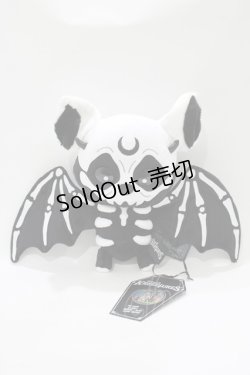 画像1: KILL STAR / Vampir Batboneぬいぐるみ  黒×白 H-25-11-03-079-SL-ZA-KB-ZH