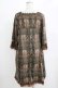 画像3: OZZ ANGELO / ヨーク切替総柄ワンピース  カーキ H-25-11-03-016-OO-OP-KB-ZH (3)