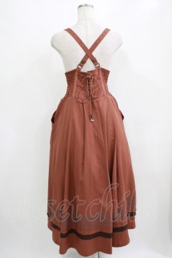 画像3: Rozen Kavalier / サス付プリントロングスカート  茶 H-25-11-03-002-OO-SK-KB-ZH