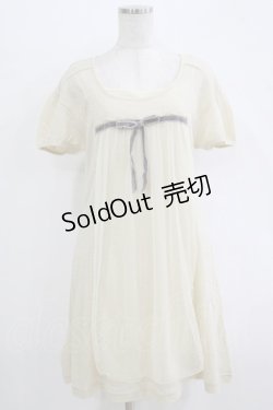 画像1: Emily Temple cute / ラメニットフロントチュールワンピース  ゴールドベージュ H-25-11-03-020-ET-OP-KB-ZH