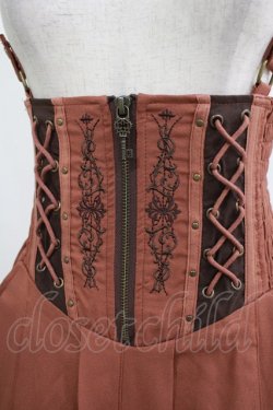 画像4: Rozen Kavalier / サス付プリントロングスカート  茶 H-25-11-03-002-OO-SK-KB-ZH