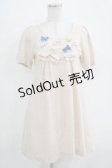 Emily Temple cute / リボンニットワンピース  ピンク H-25-11-03-021-ET-OP-KB-ZH