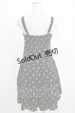 画像3: Emily Temple cute / ラメドットティアードノースリーブワンピース  ブラック×ゴールドドット H-25-11-03-022-ET-OP-KB-ZH