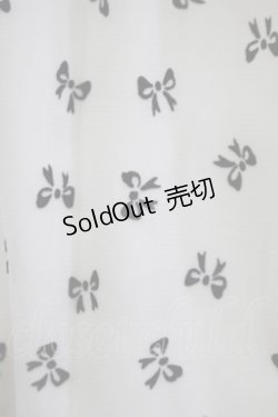 画像4: Emily Temple cute / リボンフロッキー水玉フリルノースリーブワンピース  アイボリー×ブラック H-25-11-03-023-ET-OP-KB-ZH