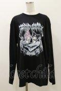 QOOZA / マイメロディ＆クロミコラボ L/S TEE  ブラック H-25-11-04-055-PU-TO-KB-ZH
