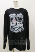 QOOZA / マイメロディ＆クロミコラボ L/S TEE  ブラック H-25-11-04-058-PU-TO-KB-ZH