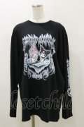 QOOZA / マイメロディ＆クロミコラボ L/S TEE  ブラック H-25-11-04-059-PU-TO-KB-ZH