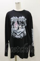QOOZA / マイメロディ＆クロミコラボ L/S TEE  ブラック H-25-11-04-059-PU-TO-KB-ZH