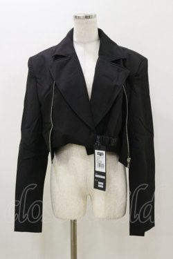 画像1: PUNK RAVE / TECHNO GOTH CROPPED JACKET XL ブラック H-25-11-04-062-PU-JA-KB-ZH